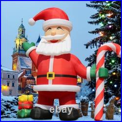 26FT Inflatable Christmas Santa Claus Candycane LED Light Xmas Party Decoration 26FT Inflatable Christmas Santa Claus Candycane LED Light Xmas Party Decoration
