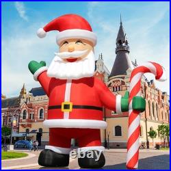 26FT Inflatable Christmas Santa Claus Candycane LED Light Xmas Party Decoration 26FT Inflatable Christmas Santa Claus Candycane LED Light Xmas Party Decoration