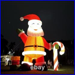 26FT Inflatable Christmas Santa Claus Candycane LED Light Xmas Party Decoration 26FT Inflatable Christmas Santa Claus Candycane LED Light Xmas Party Decoration