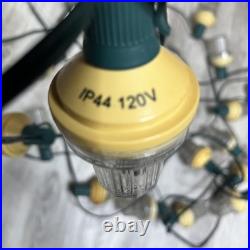 26 Pcs 120v Strobe C9 Christmas Lights Outdoor Waterproof Incandescent White