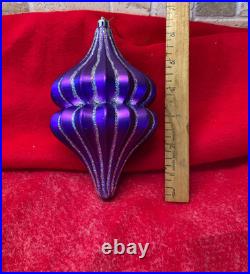 26 Vintage Giant Christmas 4-6 Shatterproof Ornaments Mixed Shapes & Colors