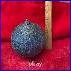 26 Vintage Giant Christmas 4-6 Shatterproof Ornaments Mixed Shapes & Colors