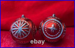 26 Vintage Giant Christmas 4-6 Shatterproof Ornaments Mixed Shapes & Colors