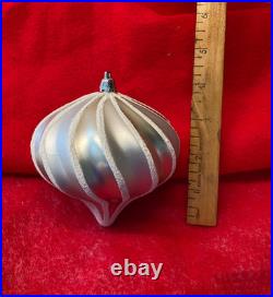 26 Vintage Giant Christmas 4-6 Shatterproof Ornaments Mixed Shapes & Colors