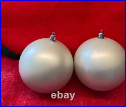 26 Vintage Giant Christmas 4-6 Shatterproof Ornaments Mixed Shapes & Colors