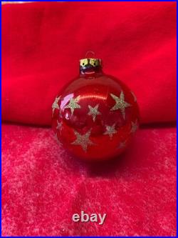 26 Vintage Giant Christmas 4-6 Shatterproof Ornaments Mixed Shapes & Colors