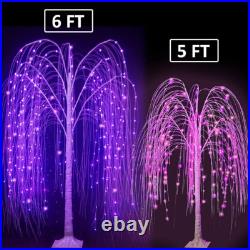 288 LED 6FT Colorful Lighted Willow Tree, RGB LED Tree with Remote, Willow Tree 288 LED 6FT Colorful Lighted Willow Tree, RGB LED Tree with Remote, Willow Tree