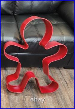 29 Large Red Metal Gingerbread Man Cookie Cutter Wall Decor Christmas Holiday