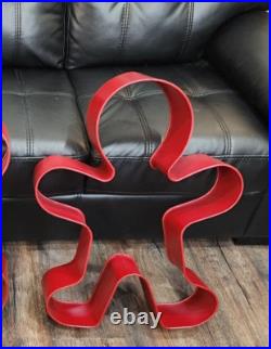 29 Large Red Metal Gingerbread Man Cookie Cutter Wall Decor Christmas Holiday
