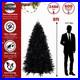 2FT_8FT_Black_Christmas_Tree_with_White_LED_Lights_Halloween_Artificial_Tree_01_wh