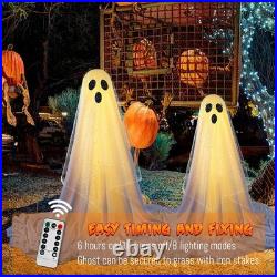 2Packs Halloween Decorations Outdoor, Halloweens Party Decoration white