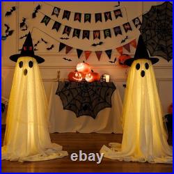 2Packs Halloween Decorations Outdoor, Halloweens Party Decoration white