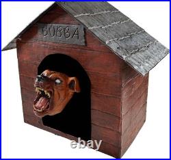 2.8' Possessed Dog in Doghouse Motion Activated Animatronic Halloween Decoration