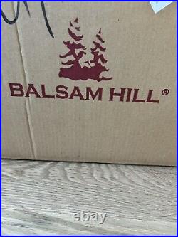 2 Balsam Hill Outdoor Winter Evergreen Garland 6 ft Clear lights NIB