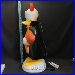 2' Ft Disney Donald Duck In Devil Suit Blow Mold Halloween Lighted Decor Gemmy