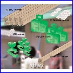 2 Pack, Up-N-Away 04100 Christmas Holiday Light Track System Kits-64 ft Total