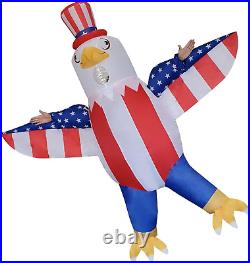 2 Packs Patriotic Inflatable USA Bald Eagle Costume 4Th of July Eagle Blow-Up Co