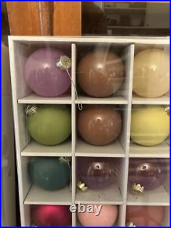 2 Sets Of Anthropologie Terrain Glass Bulb Holiday Ornaments