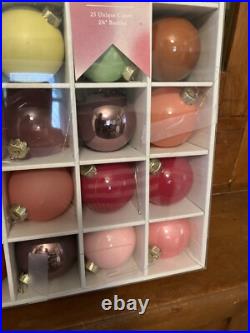 2 Sets Of Anthropologie Terrain Glass Bulb Holiday Ornaments
