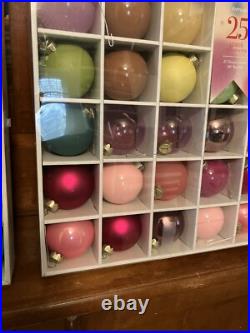 2 Sets Of Anthropologie Terrain Glass Bulb Holiday Ornaments
