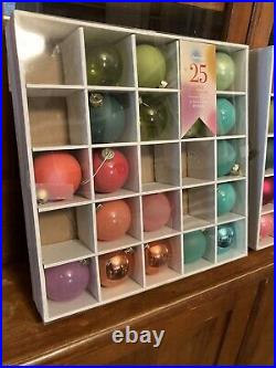 2 Sets Of Anthropologie Terrain Glass Bulb Holiday Ornaments