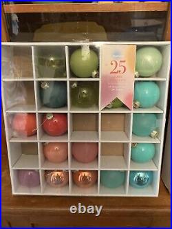2 Sets Of Anthropologie Terrain Glass Bulb Holiday Ornaments