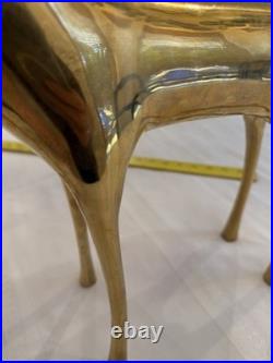2 Showstoppong VTG Gold Brass Reindeer 10 Count Candelabra Pottery Barn 20