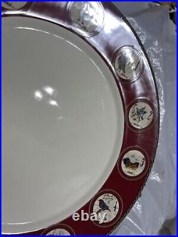 2 Williams Sonoma 12 Days of Christmas Dinner Plates twelve 12 Marc Lacaze New