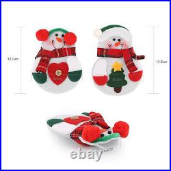 2x/4x Snowman Santa Claus Cutlery Bag Knife Fork Set Xmas New Year Tableware 2x/4x Snowman Santa Claus Cutlery Bag Knife Fork Set Xmas New Year Tableware