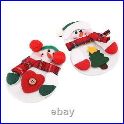 2x/4x Snowman Santa Claus Cutlery Bag Knife Fork Set Xmas New Year Tableware 2x/4x Snowman Santa Claus Cutlery Bag Knife Fork Set Xmas New Year Tableware