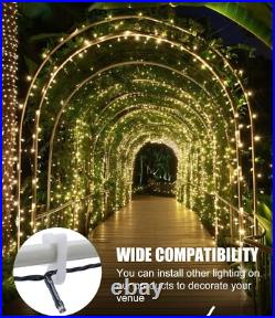 300 LED Christmas Light Arch Outdoor Warm White with Remote 8 Modes