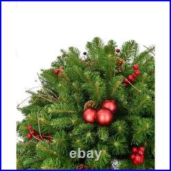 30 in. Artificial Christmas Joyful Porch Tree in Pedestal Urn with Pinecones 30 in. Artificial Christmas Joyful Porch Tree in Pedestal Urn with Pinecones