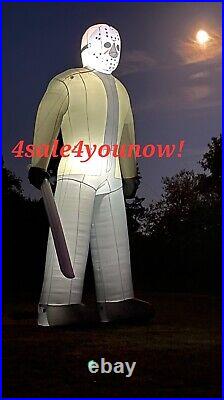32' Foot Inflatable Jason Voorhees Friday The 13th New With Led Lights 32' Foot Inflatable Jason Voorhees Friday The 13th New With Led Lights