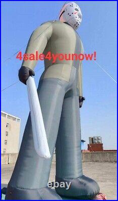 32' Foot Inflatable Jason Voorhees Friday The 13th New With Led Lights 32' Foot Inflatable Jason Voorhees Friday The 13th New With Led Lights