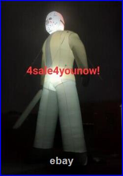 32' Foot Inflatable Jason Voorhees Friday The 13th New With Led Lights 32' Foot Inflatable Jason Voorhees Friday The 13th New With Led Lights