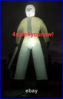 32' Foot Inflatable Jason Voorhees Friday The 13th New With Led Lights 32' Foot Inflatable Jason Voorhees Friday The 13th New With Led Lights