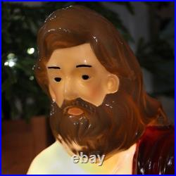 32 Nativity Blow Mold, Lighted Indoor & Outdoor Christmas Decoration, Vintag