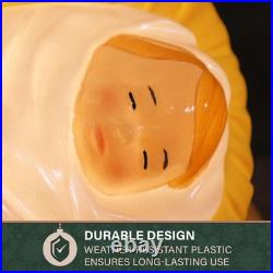 32 Nativity Blow Mold, Lighted Indoor & Outdoor Christmas Decoration, Vintag