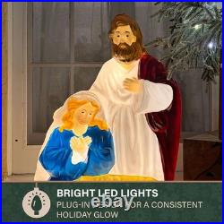 32 Nativity Blow Mold, Lighted Indoor & Outdoor Christmas Decoration, Vintag