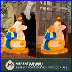 32 Nativity Blow Mold, Lighted Indoor & Outdoor Christmas Decoration, Vintag