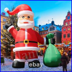 33FT Giant Christmas Inflatable Santa Claus Xmas Yard Lawn Decoration With Blower