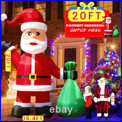 33FT Giant Christmas Inflatable Santa Claus Xmas Yard Lawn Decoration With Blower