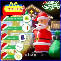 33FT Giant Christmas Inflatable Santa Claus Xmas Yard Lawn Decoration With Blower
