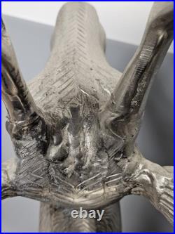 34 Tall Aluminum Christmas Reindeer Candle Holder Candalabra Indoor/Outdoor