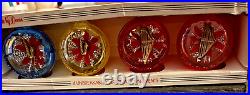 35 Vintage Jewel Brite by Decor Unbreakable Christmas Ornaments Birds Teardrop