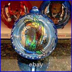 35 Vintage Jewel Brite by Decor Unbreakable Christmas Ornaments Birds Teardrop