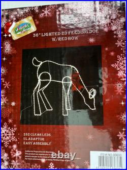 36 Lighted Ice Deer with 282 LED lights (Indoor, Outdoor Use) NEW