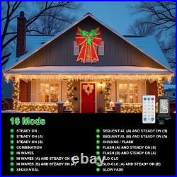 36in Pre-Lit Christmas Bow Decoration, Large Outdoor 133 Holiday Yard Deco, R