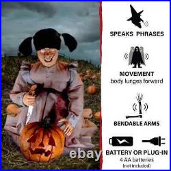 38Lunging Pumpkin Carver by Tekky, Indoor or Covered Outdoor Premium Halloween A 38Lunging Pumpkin Carver by Tekky, Indoor or Covered Outdoor Premium Halloween A