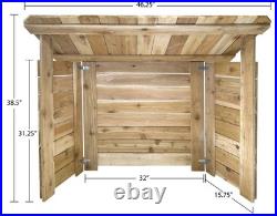 38 1/2 RED CEDAR Wood NATIVITY SHELTER WEATHER Guard CHRISTMAS OUTDOOR STABLE